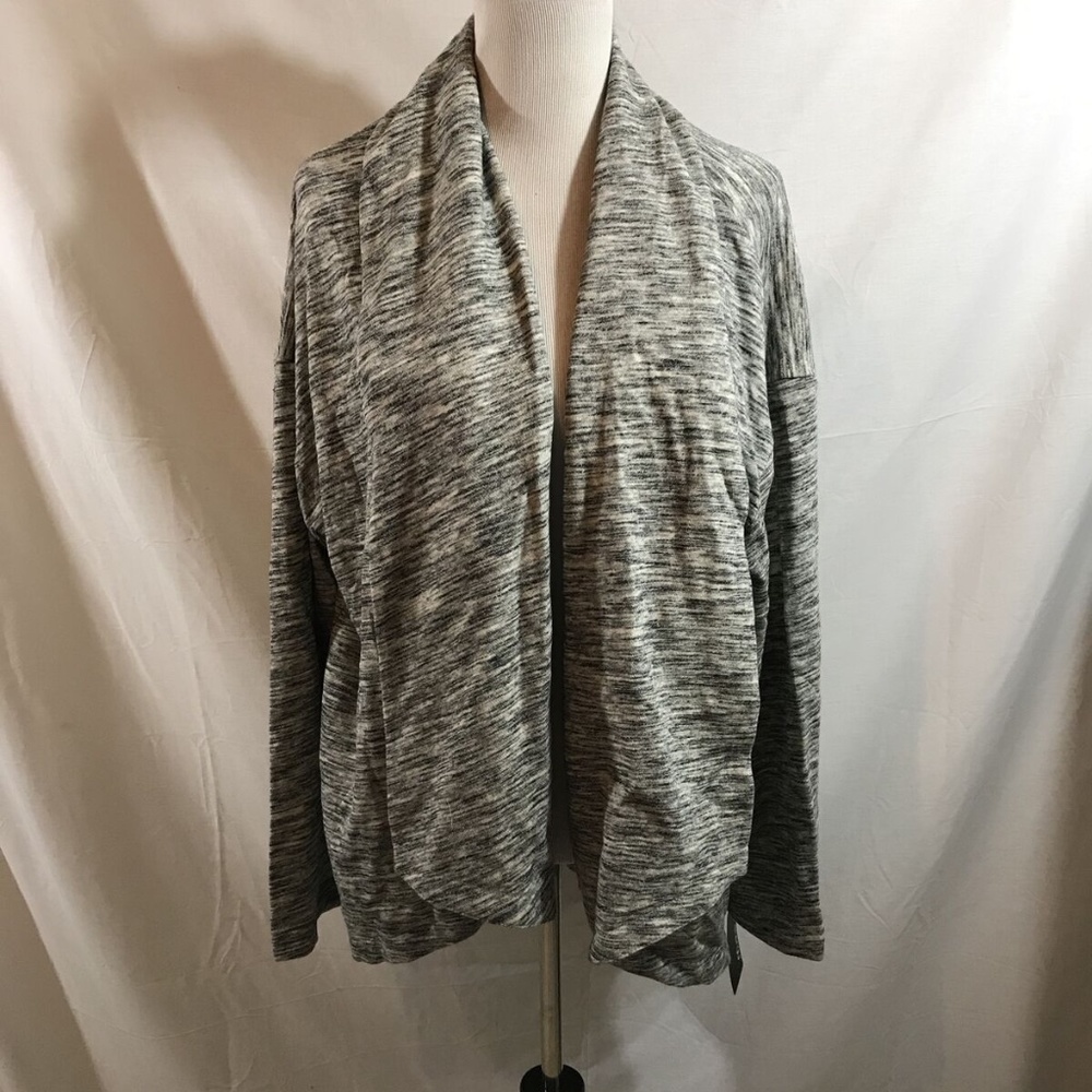 Pure Energy gray/black heathered long sleeve open